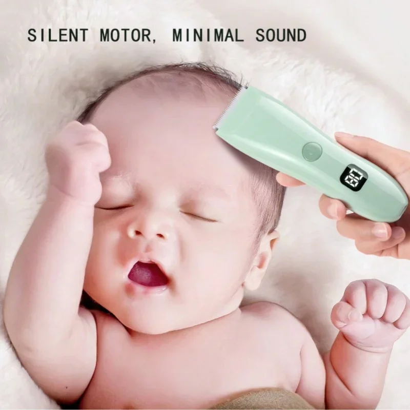 ماكينة حلاقة كهربائية قابلة لإعادة الشحن للأطفال، ماكينة حلاقة كهربائية عالمية يمكن غسلها لقص شعر الأطفال #3