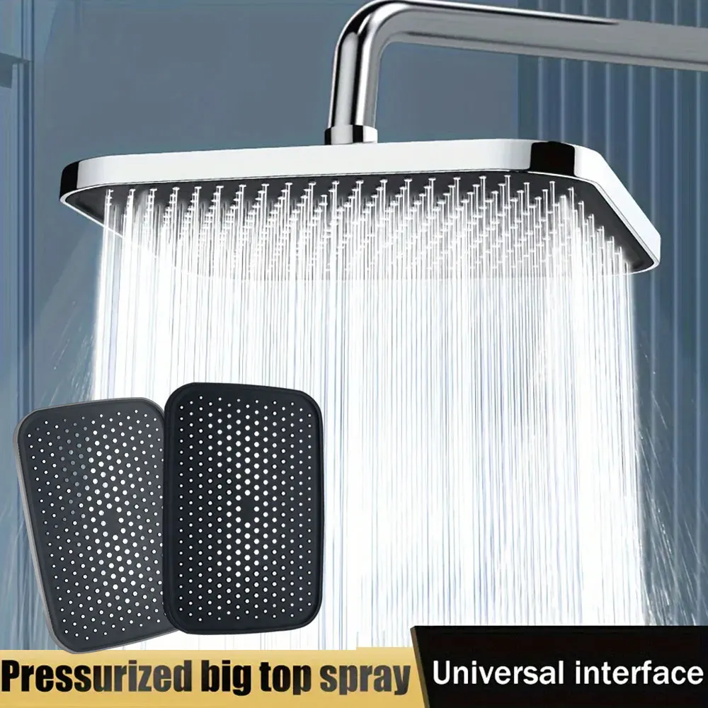 

14-дюймовая душевая лейка с верхним распылителем Rain 360 ° Поворотная душевая лейка высокого давления с эффектом тропического дождя, увеличенный поток, экономия воды