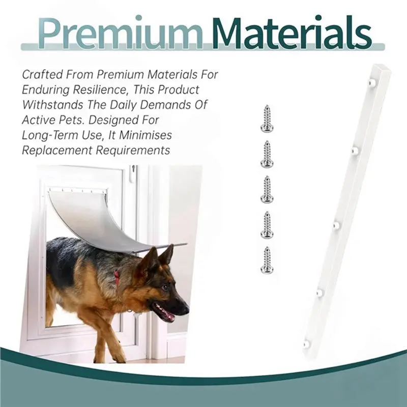 M11K-Dog Door Replacement Bracket For Petsafe Dog Door Replacement Flaps Mounting Frame W/Screws,Replacement Door Flap Parts