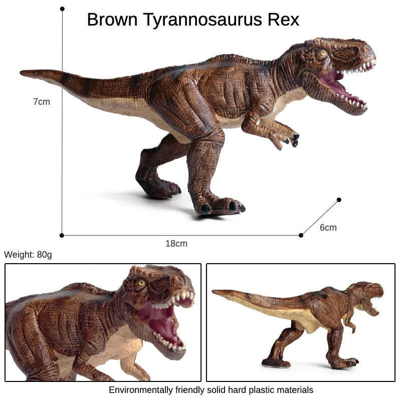 OozDec dinozaur średnio chodzący tyranozaur Rex zabawka jurajska symulacja solidna Model zwierzęcia edukacja naukowa Ornament poznawczy