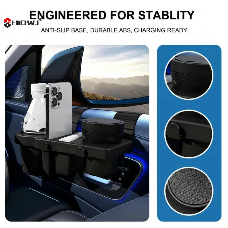 

Держатель для стаканов на окно автомобиля – элегантный, премиум-класса, нескользящий, многофункциональный, органайзер для кофе на дверь, для переднего салона автомобиля/грузовика