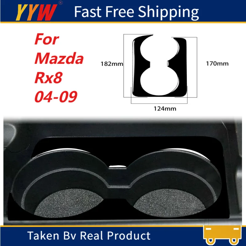 

PC-Polycarbonate Cup HolderWholesale For Mazda Rx8 04-09 Black durable car accessories for Central Control Water Cup Panel Cover