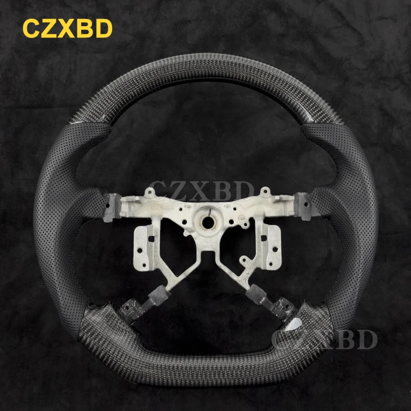 

For Toyota Camry 6th 2006 2007 2008 Real Carbon Fiber Steering Wheel High Quality Leather Sport Wheel Customized
