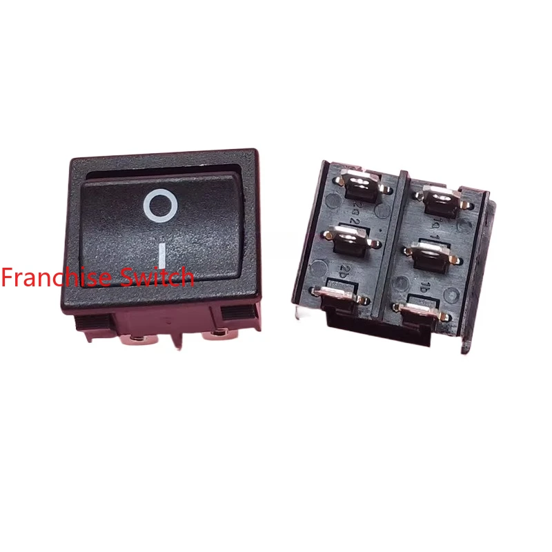 

10PCS KCD5 boat type switch RL3-2 six feet and two gears, rocker black without light