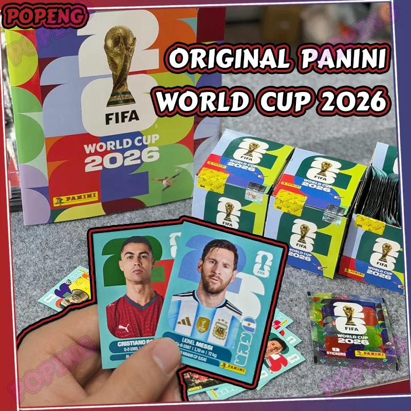 En Stock, Pegatinas del Mundial FIFA Panini 2026, Colección Oficial de Pegatinas de Fútbol PANINI, Edición de Recuerdo, Artículos Coleccionables de Fútbol
