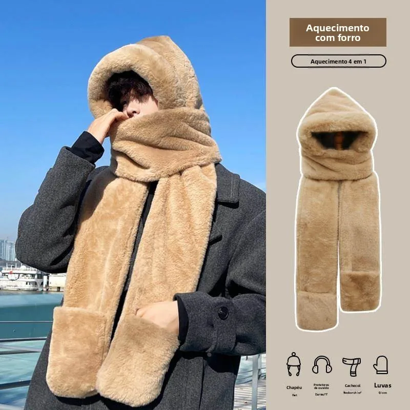 ensemble-trois-pieces-chaud-d'hiver-pour-homme-bonnet-echarpe-et-gants-ensemble-de-couvre-chef-en-peluche-a-capuche-coupe-vent-decontracte-et-tendance-style-chinois