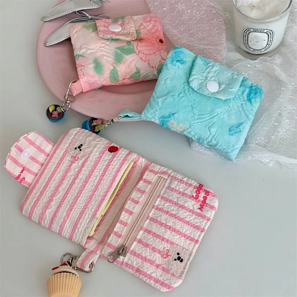 New Floral Wallet Cartoon Mini Storage Bag Cloth Coin Purse Women Girls
