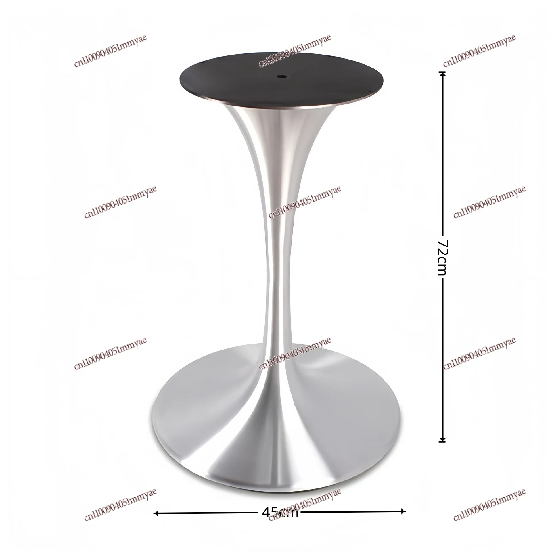 

304 Stainless Steel Milk Tea Shop Tulip Table Leg Base Western Restaurant Table Foot Furniture
