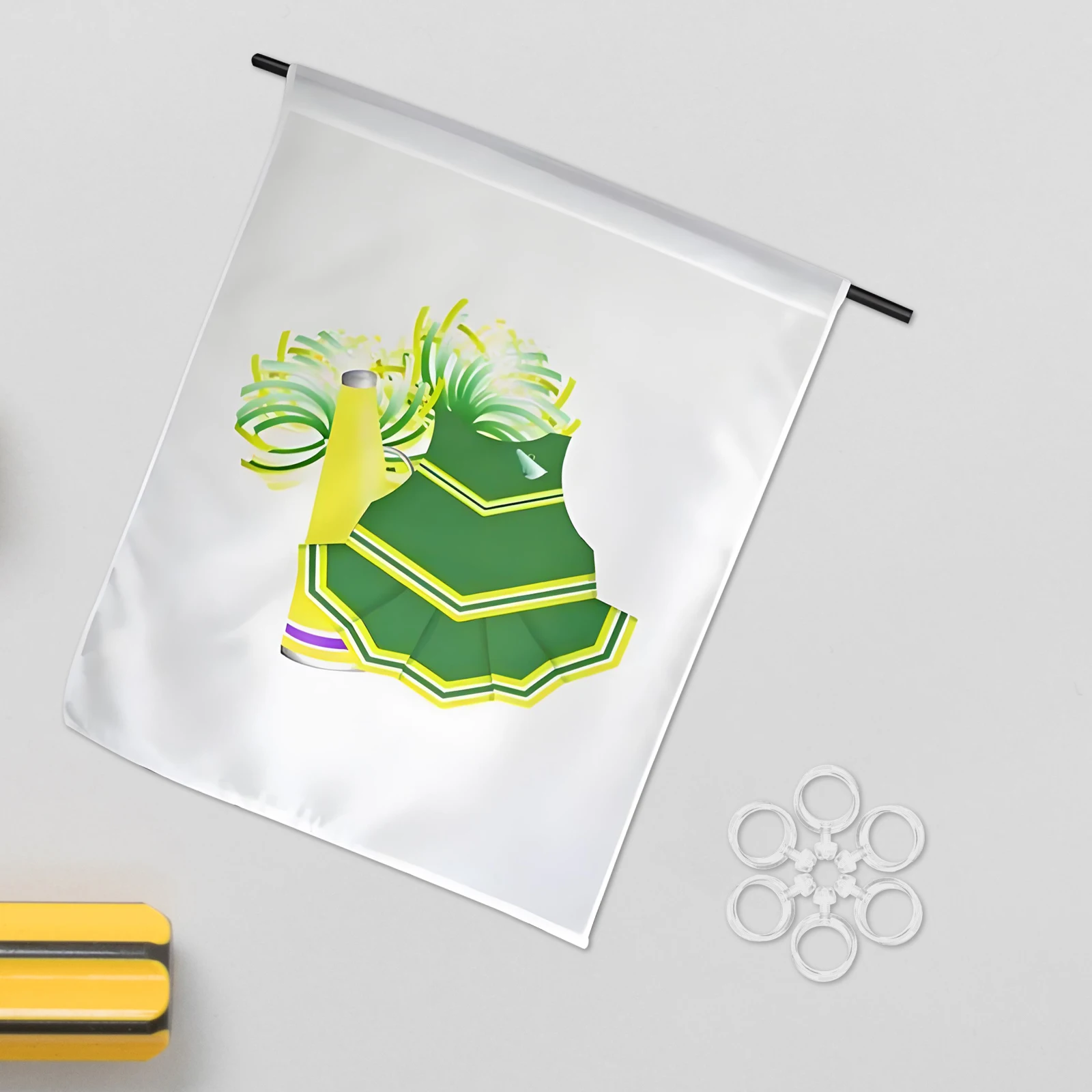 

6Pcs Plastic Flag Pole Clips Flagpole Hooks and Rings for Outdoor Garden Flag Display Reusable Secure Fastening Flagpole