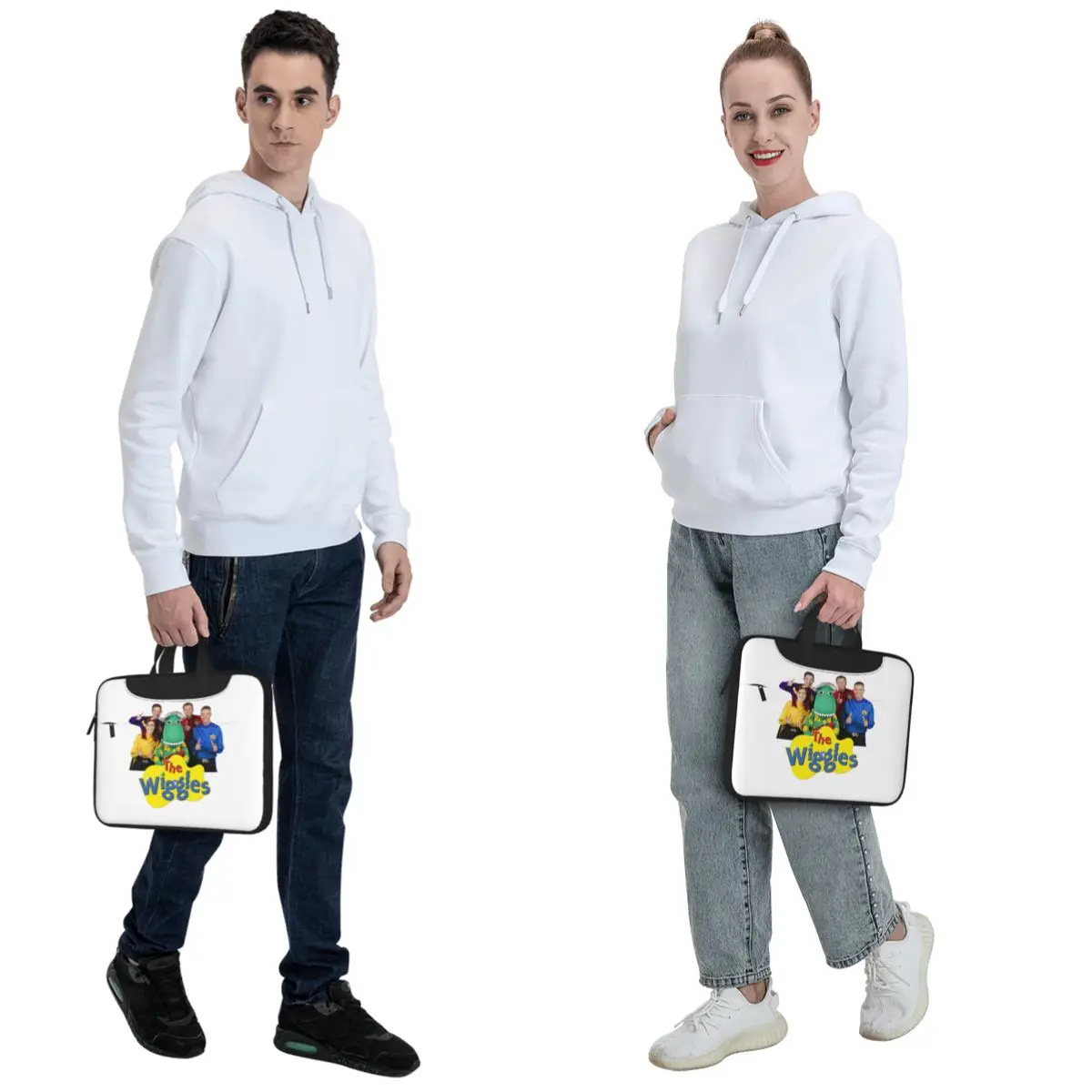 The Wiggles Tv Show Music Band Crossbody Laptop Bag Case Computer Bag Resistant Protective Notebook Pouch for Lenovo