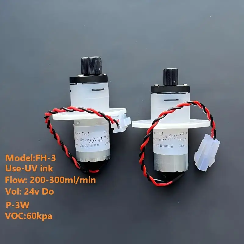 

Original & New DTF 3W 24V DC 200-300ml/min FH-3 UV Ink Pump for UV Flatbed Printing Machine High-Quality Ink Pump