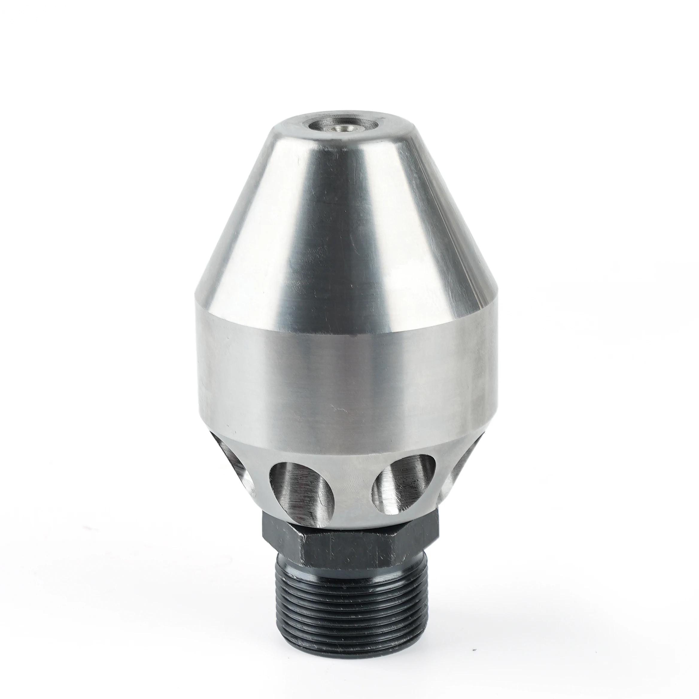 1.5KG Stainless Steel Self Pulling Sewer Jet Nozzle High Pressure Drain Pipe Dredging Cleaning Head
