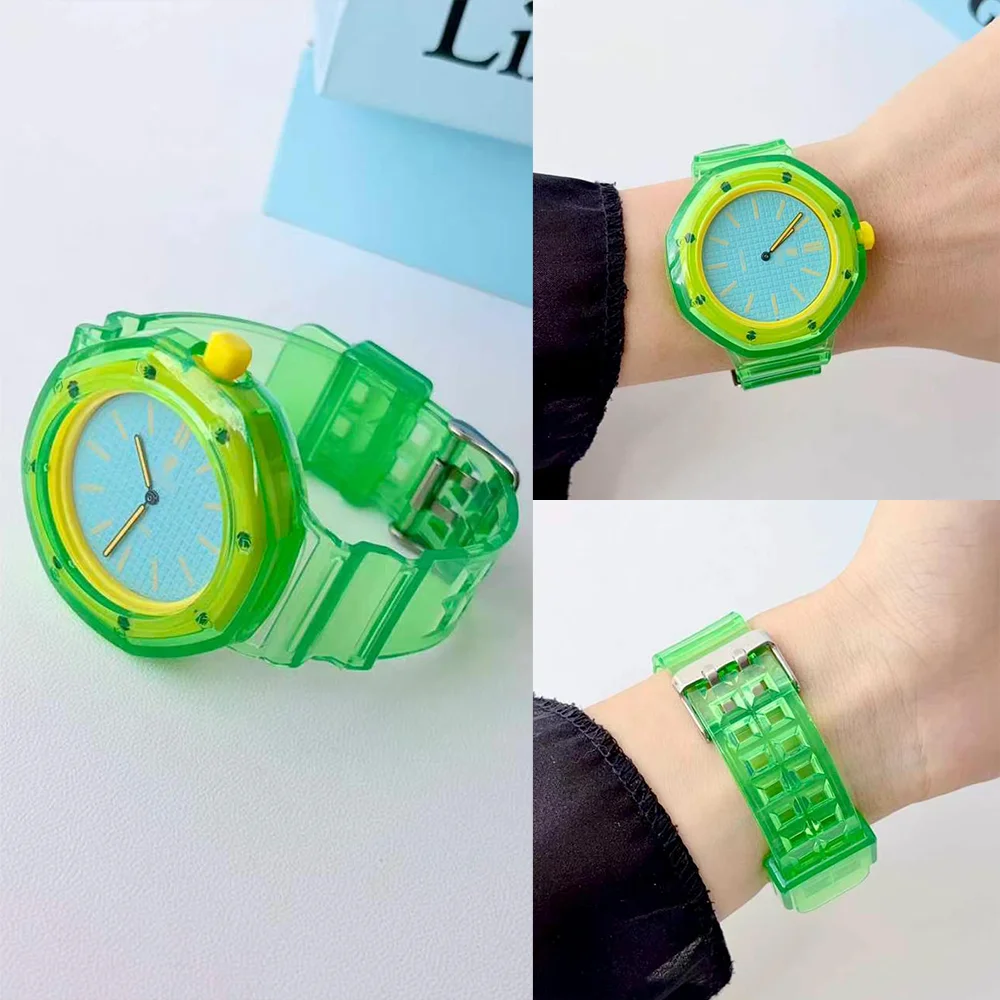 Integrated Tpu Case+Strap for Royal Pop Swatch Accessories Shockproof Transparent Bracelet Correa Swatch AP Royal Pop Watchbands
