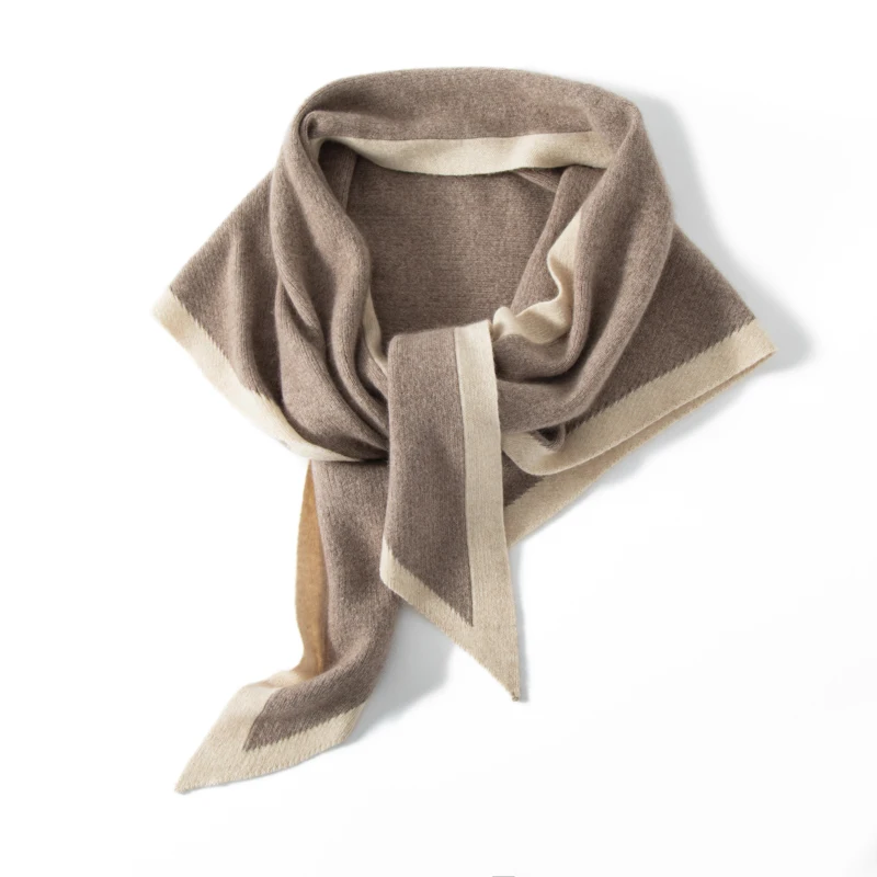 MERRILAMB High Quality Cashmere Scarf Shawl for Women Winter Outdoor Warm Cashmere Knitted Shawl Isosceles Triangle Pashmina