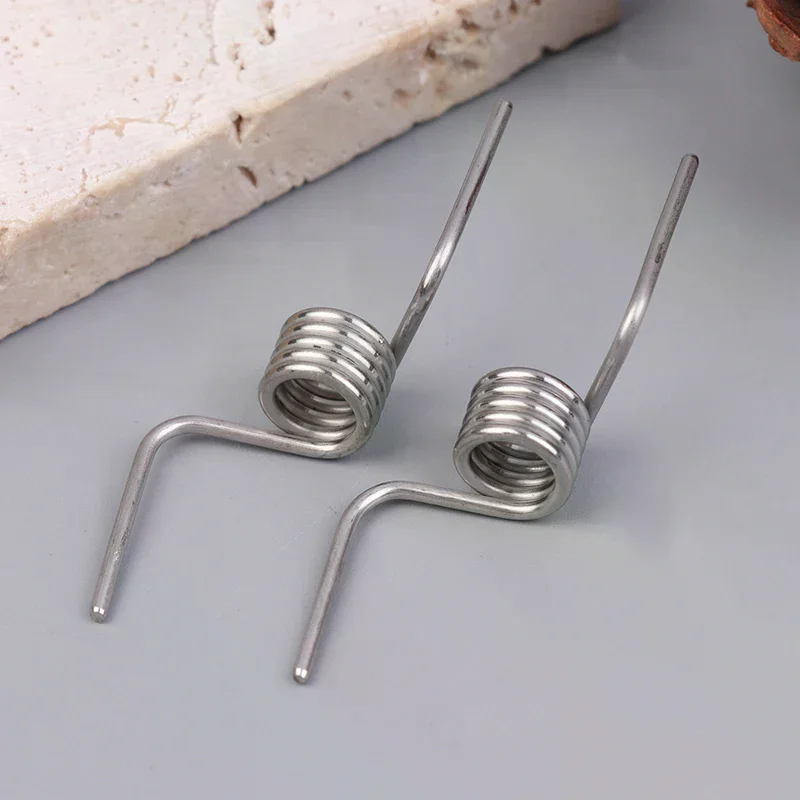 2Pcs/Set Refrigerator Divider Door Hinge Spring Accessories Baffle Strong Stainless Steel Refrigerator Door Torsion Springs