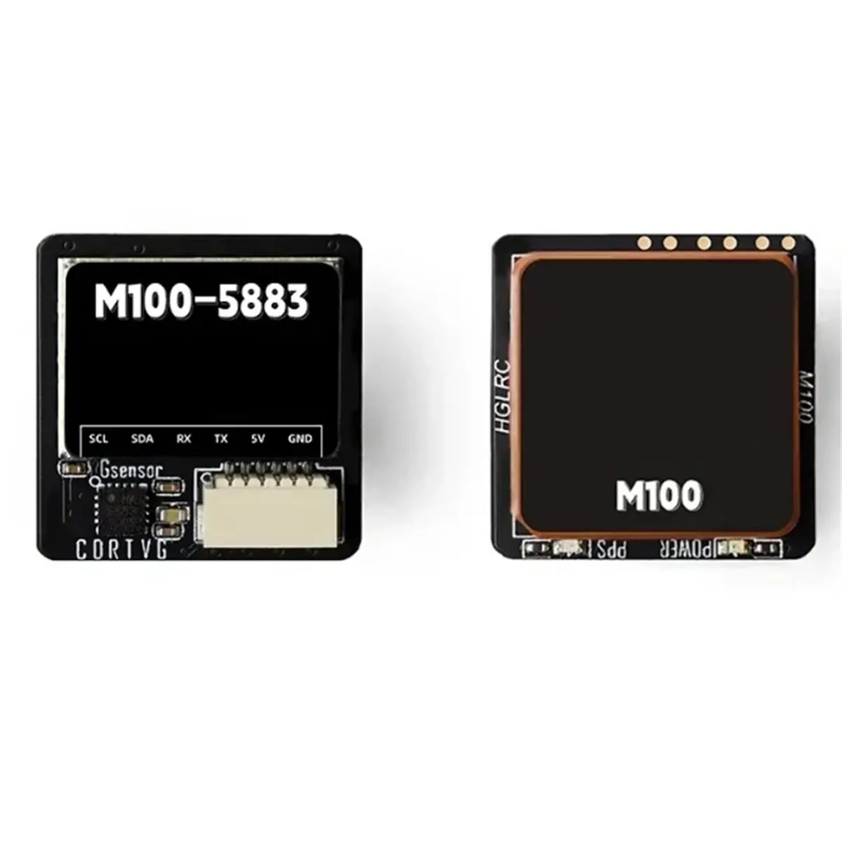 a01r-m100-5883-m10-gps-モジュール、コンパスセラミックアンテナ付き、オンボード-led-インジケーター、21x21mm、rc-飛行機-fpv-長距離用
