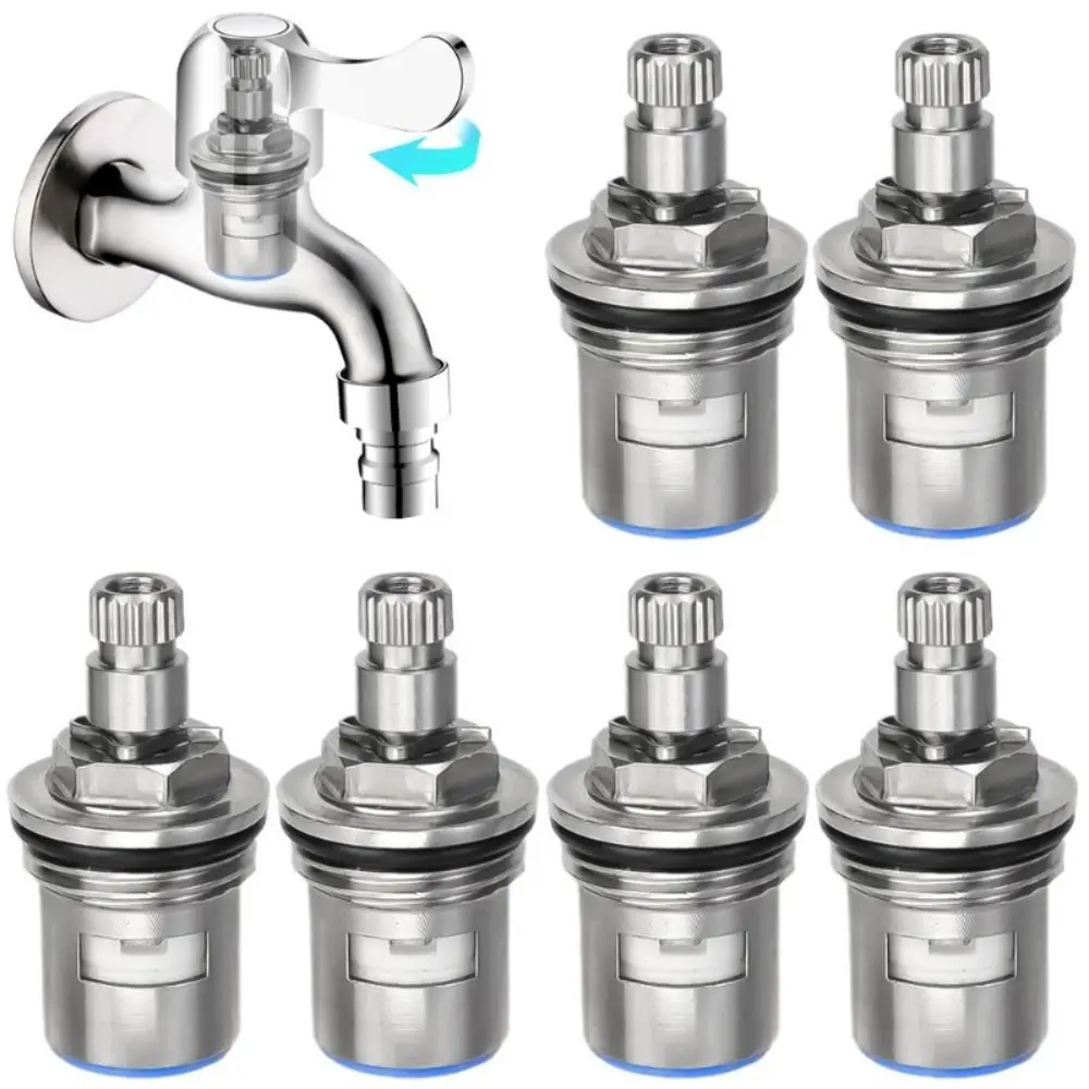 New Stainless Steel Faucet Valve Core Rust Resistant Universal Tap Valve Easy Installation Faucet Cartridge Bathroom Faucet