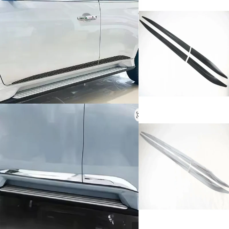 

Для Mitsubishi Pajero Sport / Montero Sport / Shogun Sport 2019-2025: Накладки на боковые двери, молдинги, декоративные полосы, наклейки, аксессуары