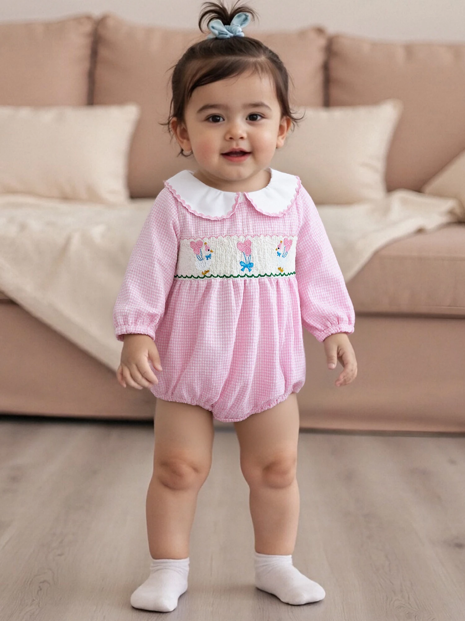 ชุดเดรสปาร์ตี้สำหรับเด็กผู้หญิงน่ารัก ลายดอกไม้หวานๆ แขนระบาย ชุดกระโปรงบานสไตล์เจ้าหญิง พร้อมที่คาดผมโบว์