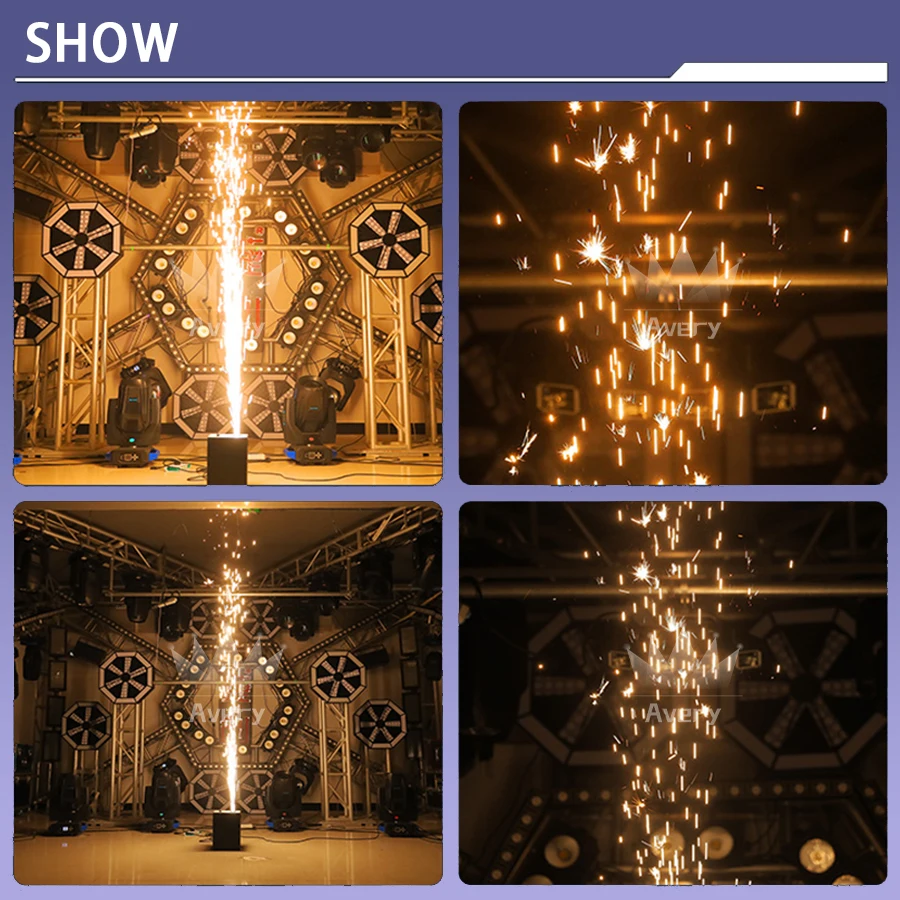 0 Tax 1-12Pcs/Lot 600W Cold Spark Machine DMX Fireworks Fountain Spark Stage Effect For Wedding Party Sparkler Special Equipment