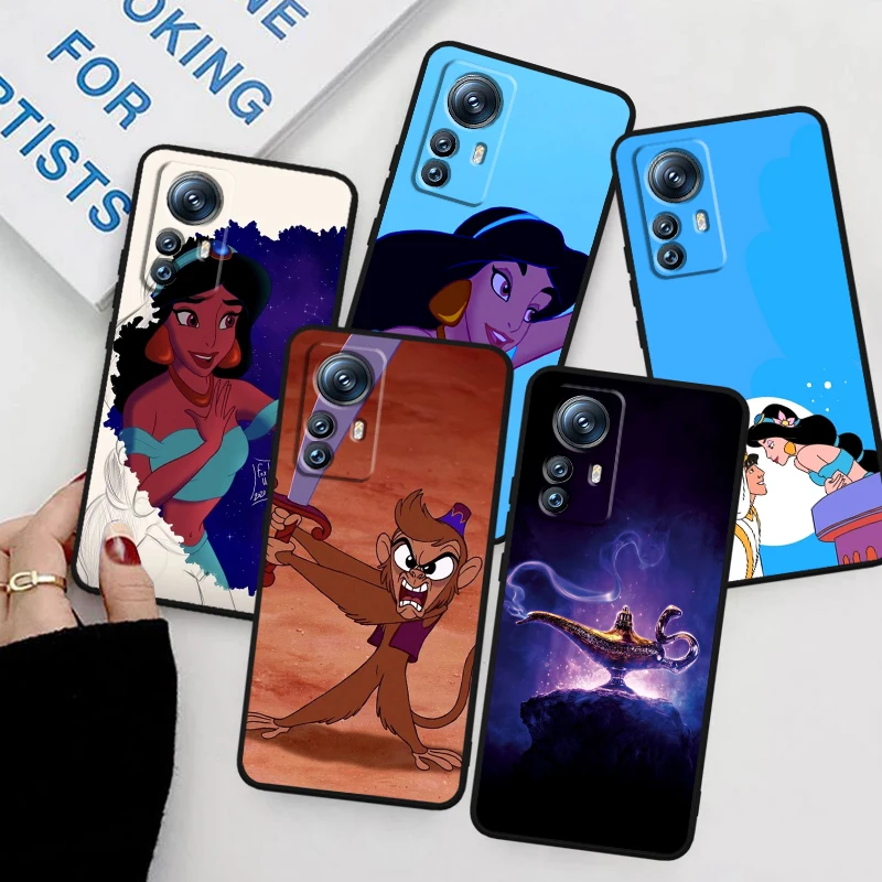 

Disney Aladdin Disney Art For Xiaomi Mi 14 13T 13 12T 12 11T 11i 11 10T 10 Pro Lite Ultra 5G Black Back Phone Case