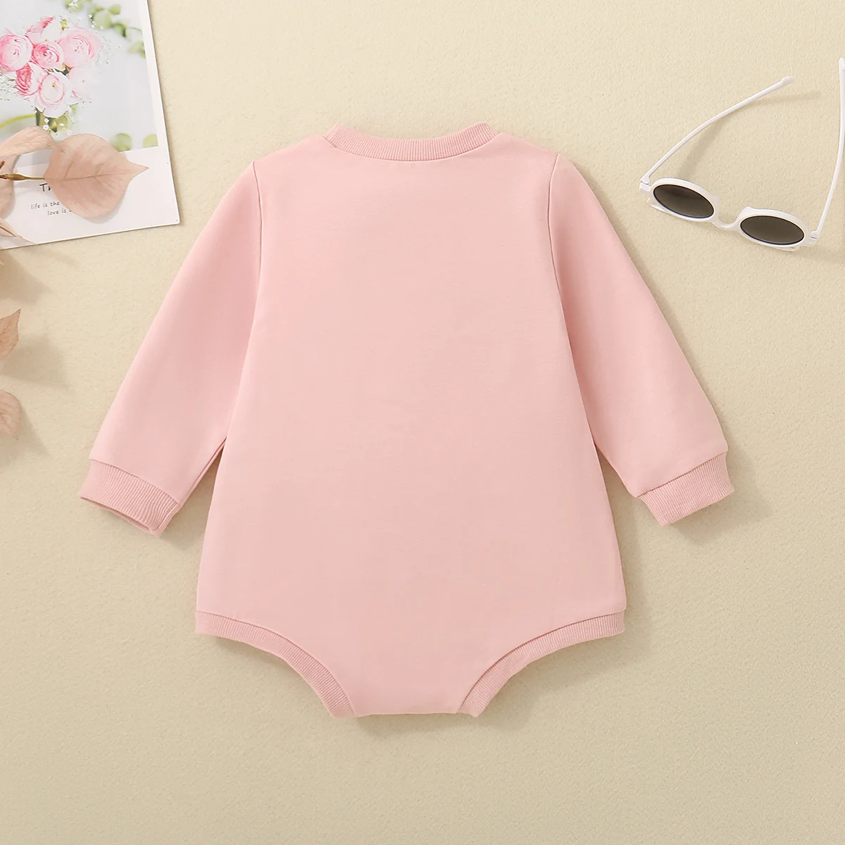 Autumn Baby Boys Pink Casual Cuteone Letter With 1 Print Triangle Hoodie