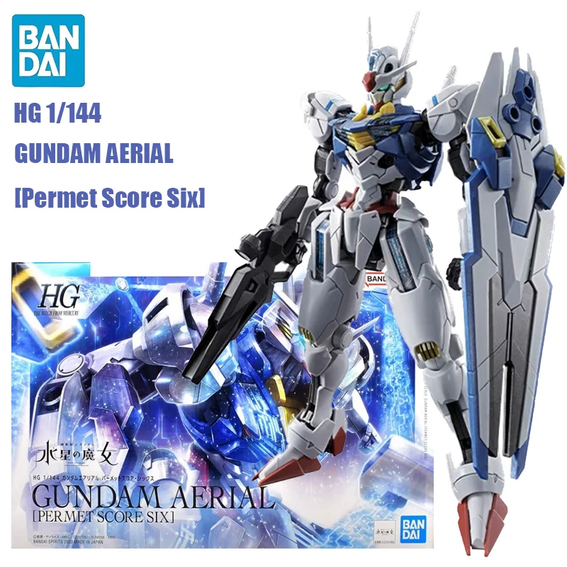 

In Stock BANDAI PB Limited HG 1/144 GUNDAM AERIAL [Permet Score Six] Anime Action Figures Assembly Model Collection Toy