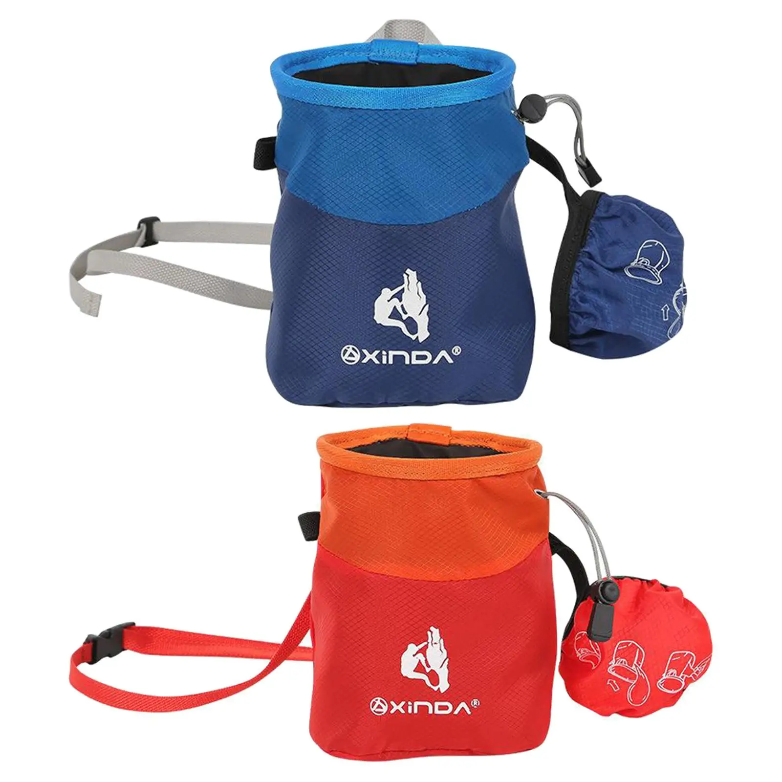 Rock Climbing Chalk Bag Waterproof Pocket for Weight Lifting