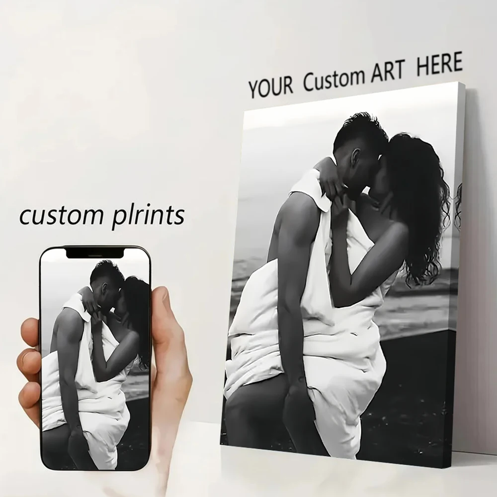 Custom Print Canvas Painting From Your Photos Wedding Birthd