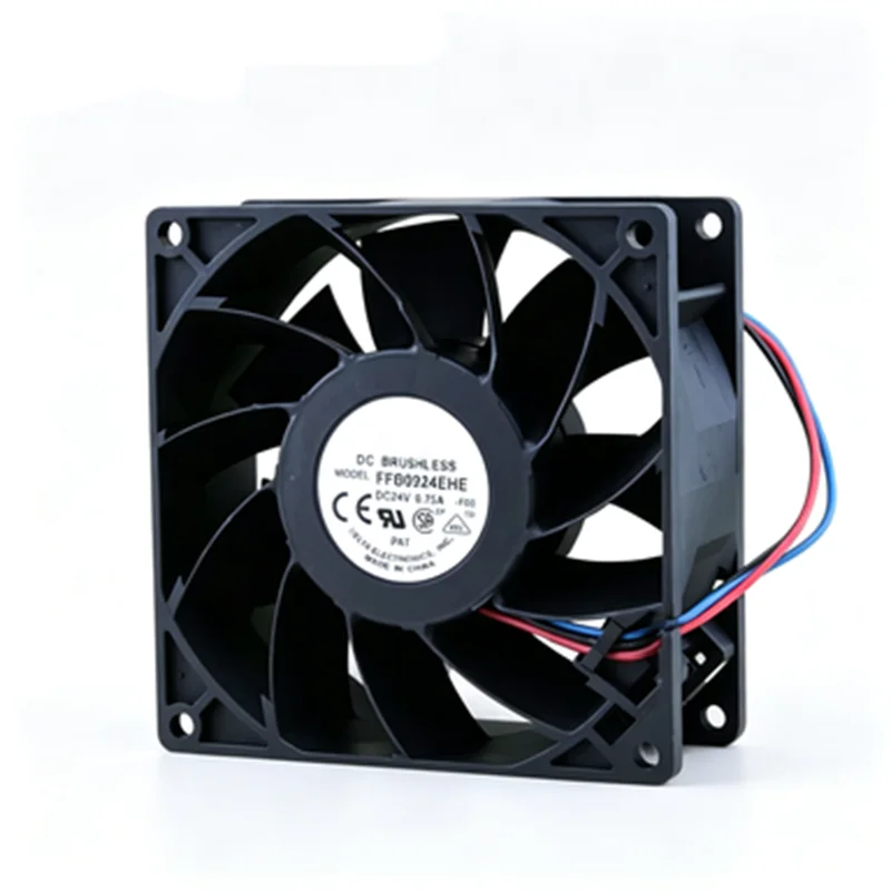 FFB0924EHE DC Axial Fan 92*38mm 24V 0.75A 18W 80000H Long Life Cooling Fan for Inverter Welding Machine
