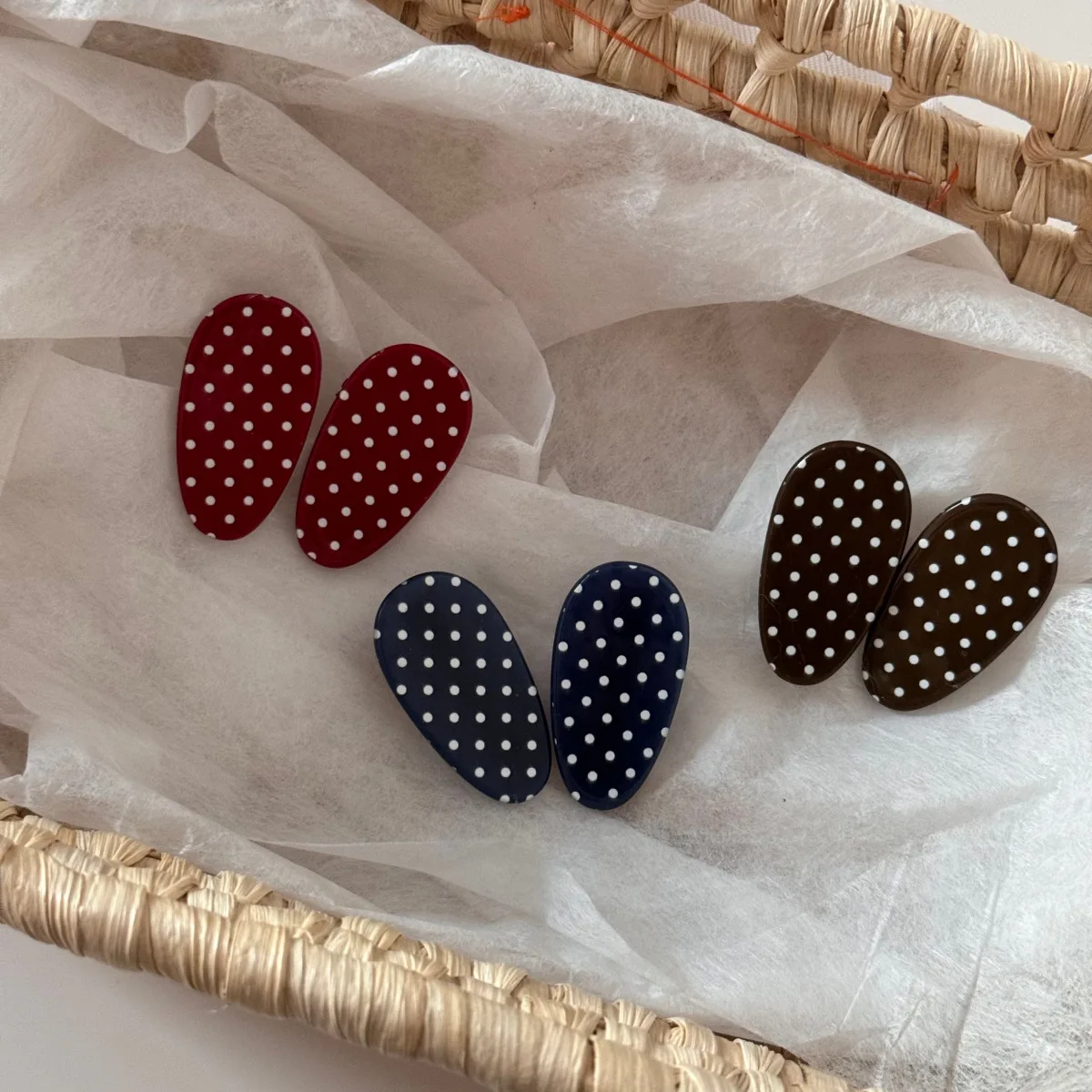 

NEW French Retro Elliptical Wave Point Acetate Hair Clips Hairpin Sweet Elegant Crab Hair Clip for Women Girls Hair Accessories