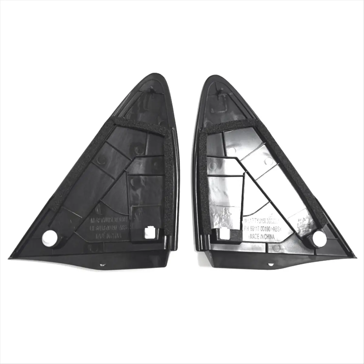 11-Rearview Mirror Triangle Cover Mirror Pillar Trim Molding for Toyota for Toyota Yaris 2015-17 LE Replacement