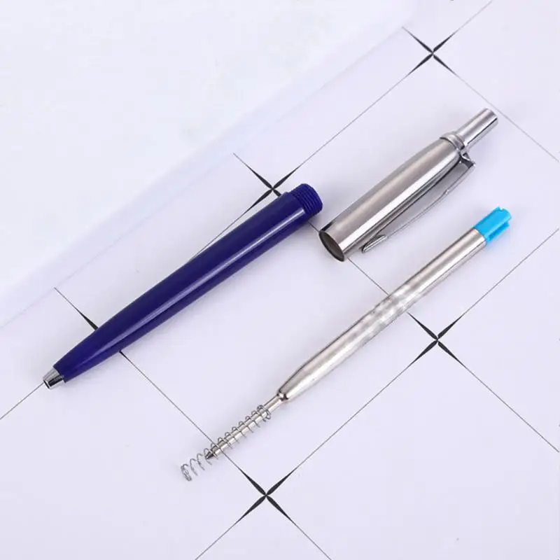 قلم حبر جاف معدني نمط الصحافة طلاب الأعمال هدية أقلام التلقائي قلم الكرات الدوّارة قلم حبر مكتب الكرة نقطة القلم مع الملء