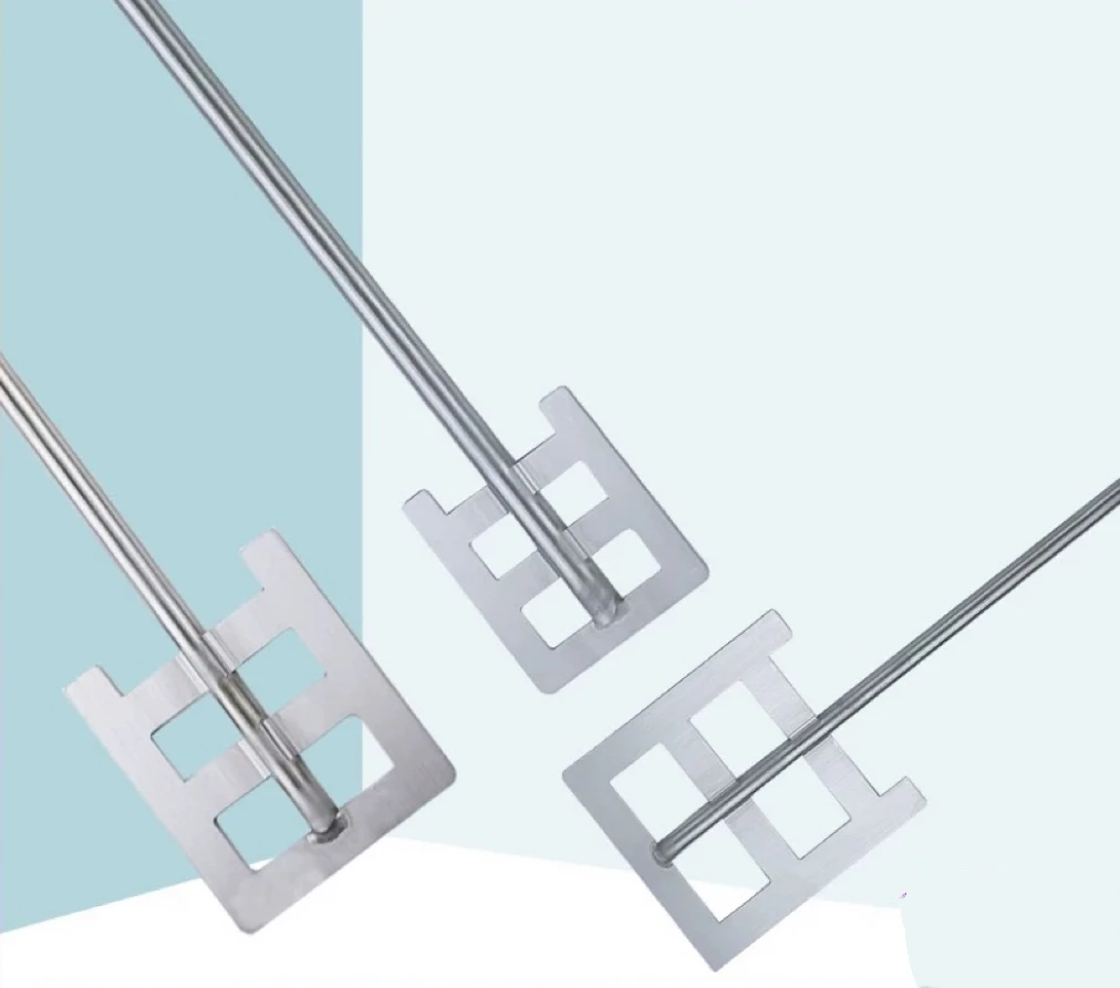 1pcs Lab Dispersion Anchor Paddle With Leaf-width 30mm To 100mm Square Stir Paddle With Rod 304 Stainless Steel Stirring Blade