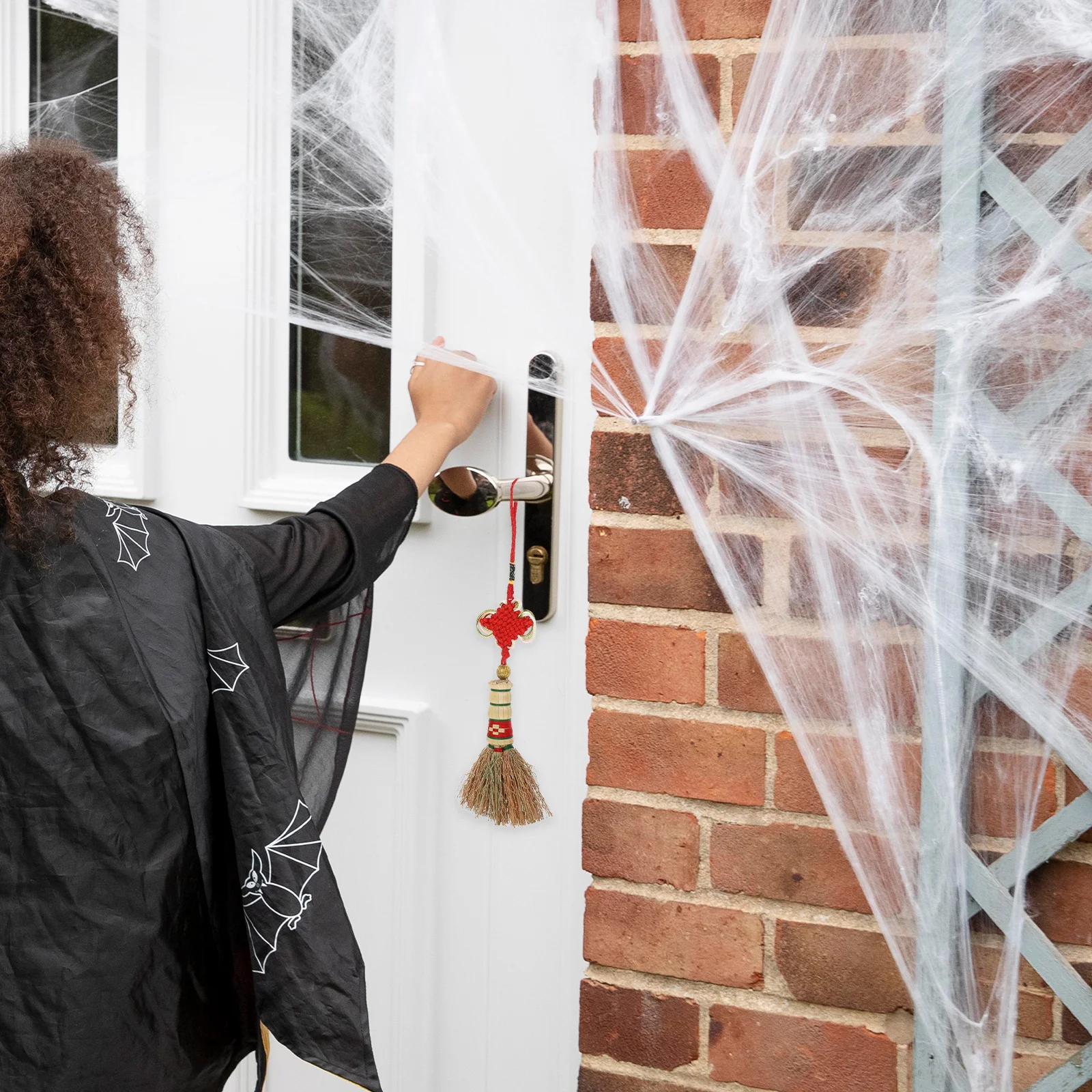 1 قطعة مكنسة معلقة زخرفة مهرجان ديكور للحزب ديكورات للباحة التصوير الدعامة المكانس الزخرفية جو احتفالي #6