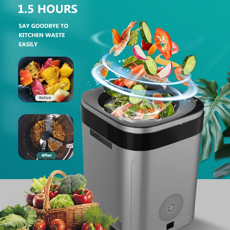 Best Price Kitchen Food Garbage Disposal Electric Waste Food Recycling Machine Composting for Home