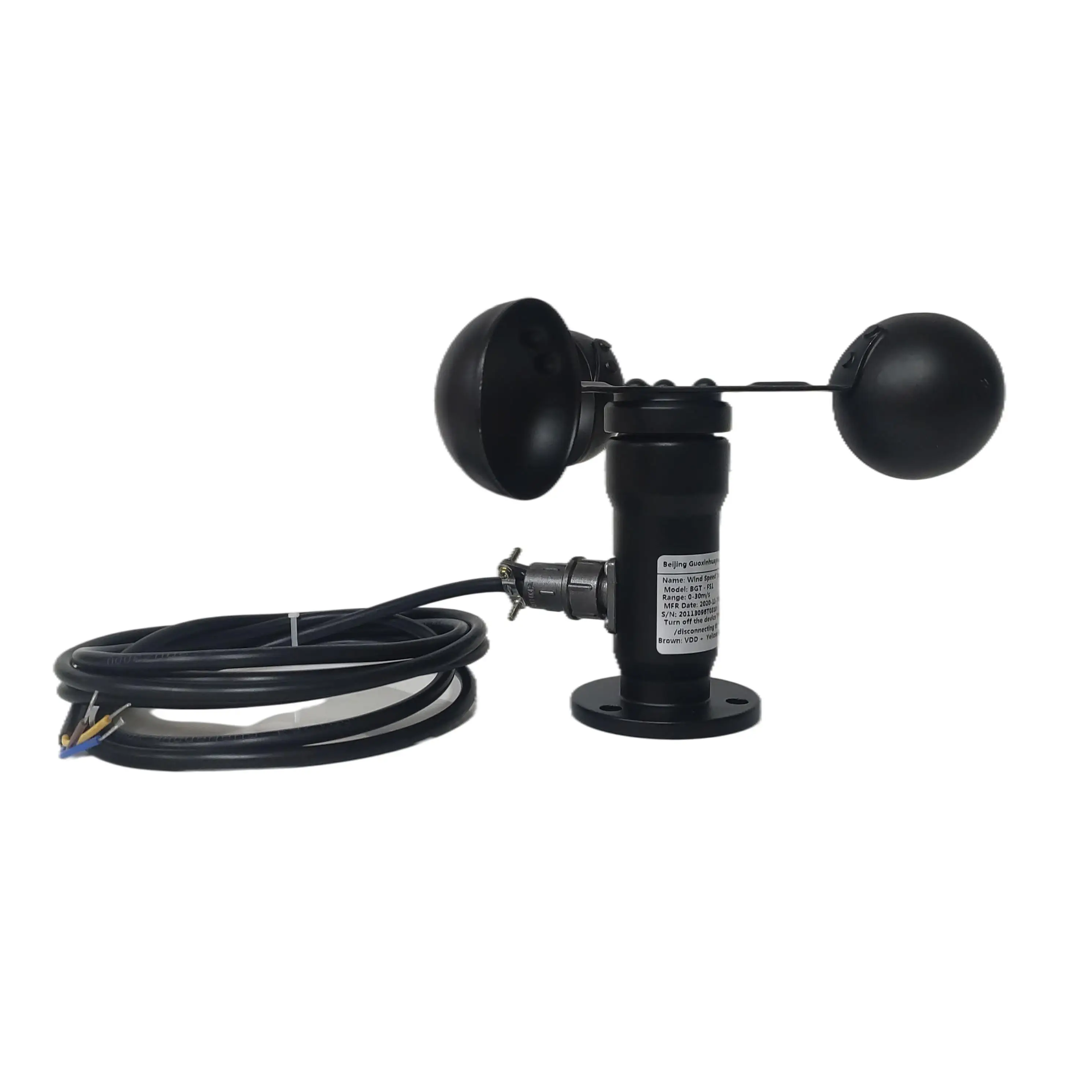 CE certificate RS485 0.4-2V pulse zigbee aluminum anemometer wind speed sensor of meteorological station