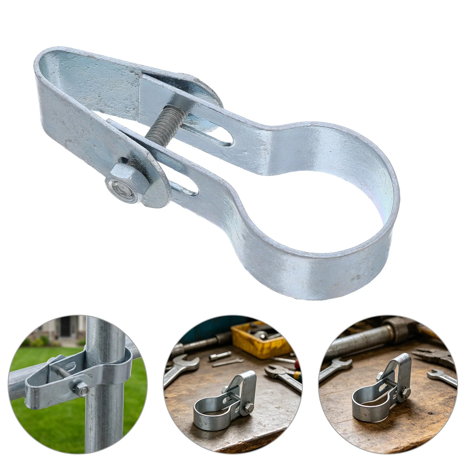 5Pcs Fence Connector Bracket Single Side 35Mm Metal Pipe Couplings for Ranch Cattle Sheep Mesh Fasteners Garden Privacy Welded