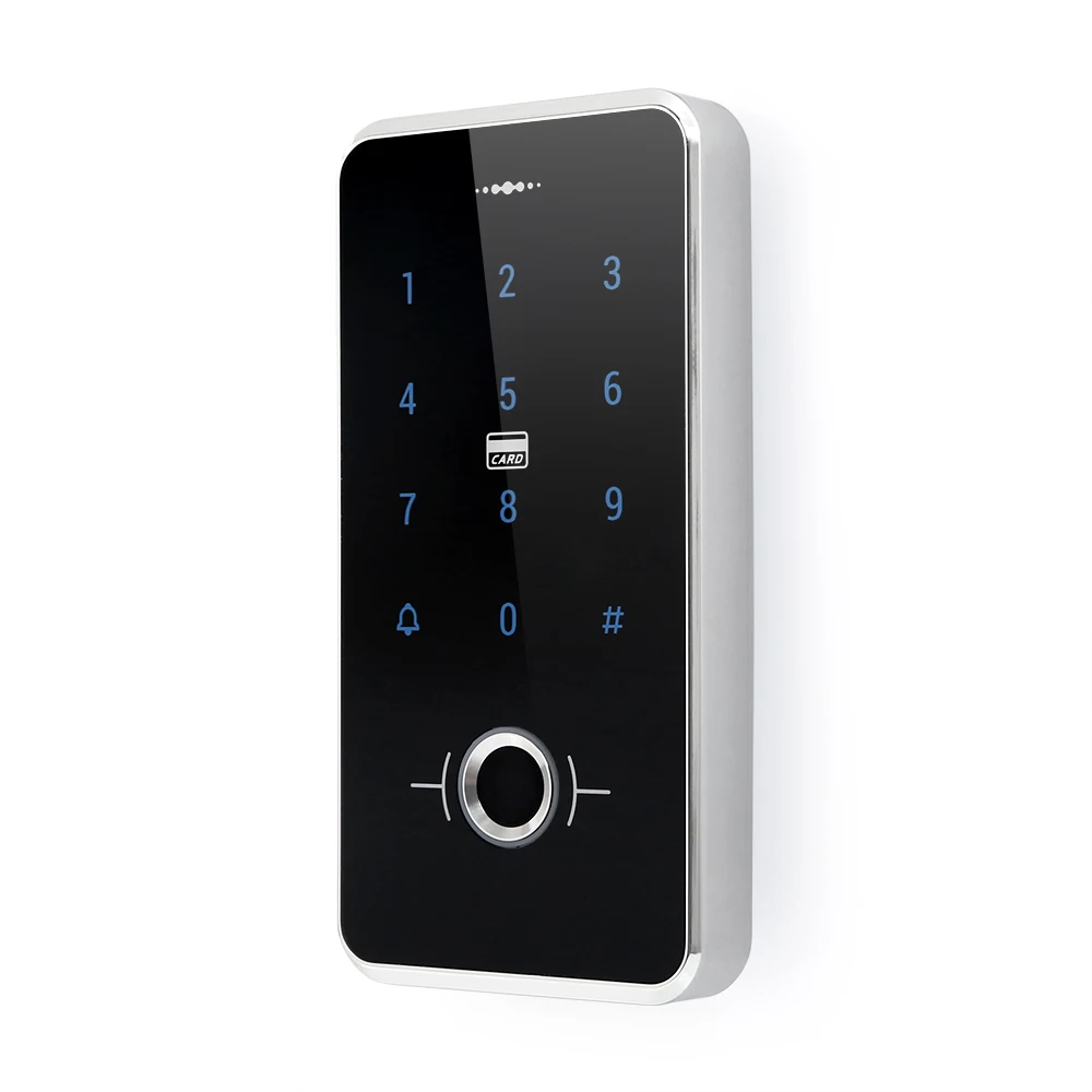 

WG26 Выход DC12V Водонепроницаемый контроль доступа к двери IP67 Разблокировка пароля по отпечатку пальца + 10 шт. 13,56 МГц IC брелоки для дома/офиса