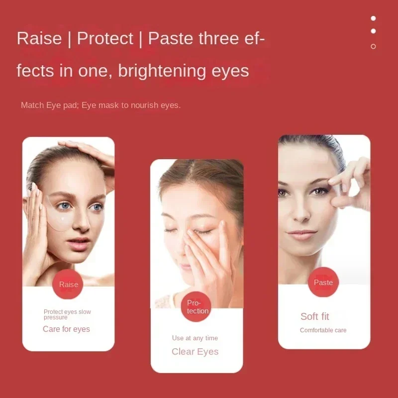 Led Red Light Eye Care Therapy Ems Massager Patch For Treatment Under Eye Relieve Fatigue Reduce Dark Circles Lines Swelling