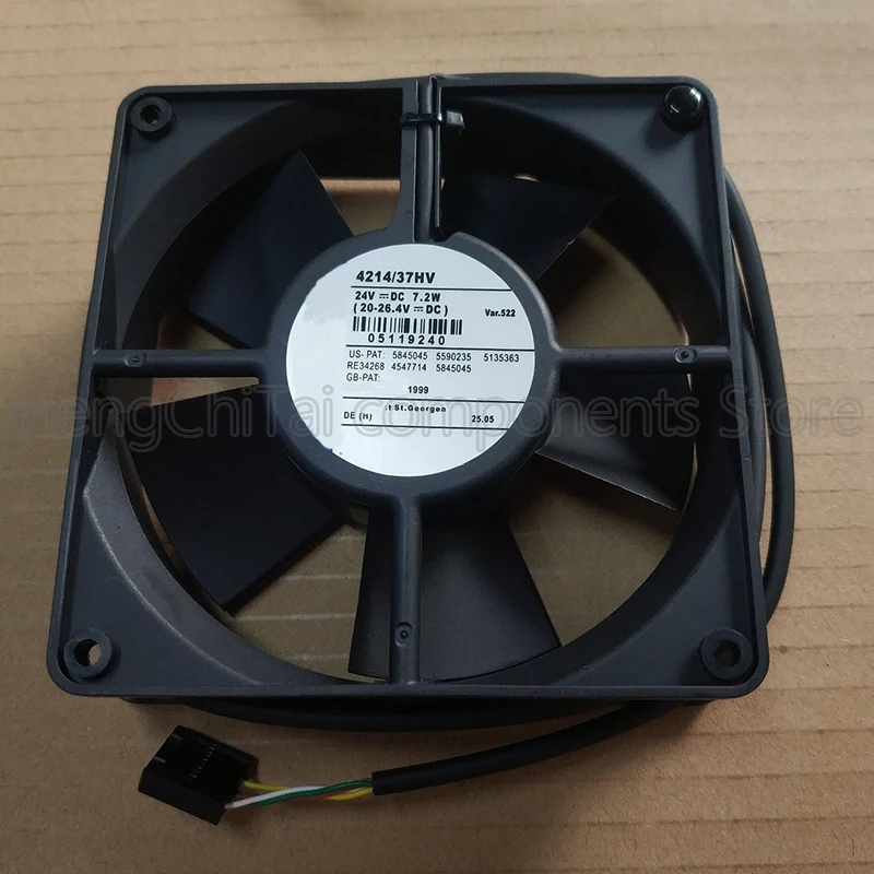 Original 100% Working 4214/37HV 24V 7.2W 120*120*38 5 wire cooling fan