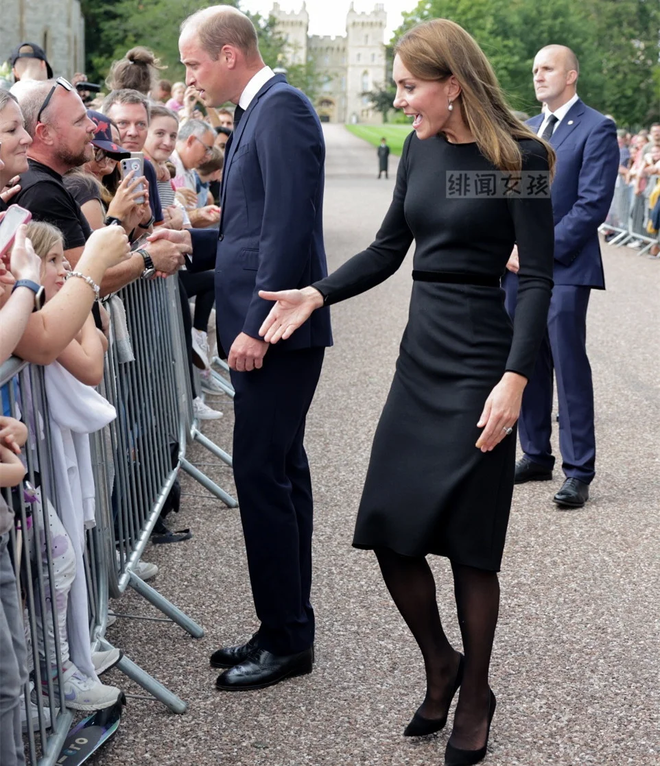 Princess Kate Middleton Dresses Long Sleeve Vintage Elegant O Neck Dress Professional Office Ladies Work Formal Business Wear view 4