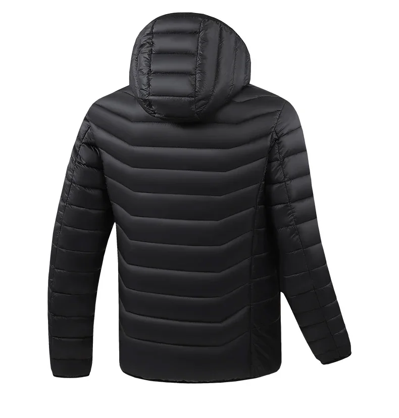 25-Zahlen-Heizjacke für Herren und Damen, Winter, USB, elektrische Heizung, Parka, intelligente Heizkleidung für den Winter, warme Baumwollkleidung im Freien – Detail 13