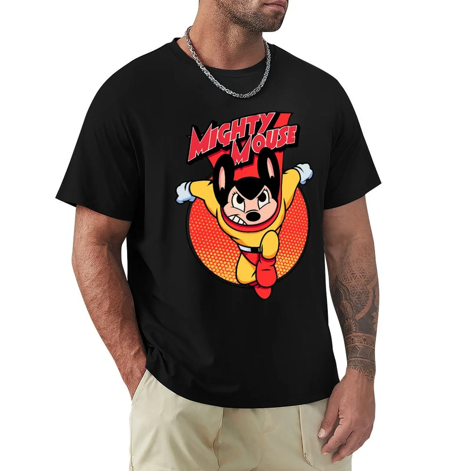 Mighty Mouse Mighty mouse hero T-Shirt Quick Dry Light Sports T-Shirt