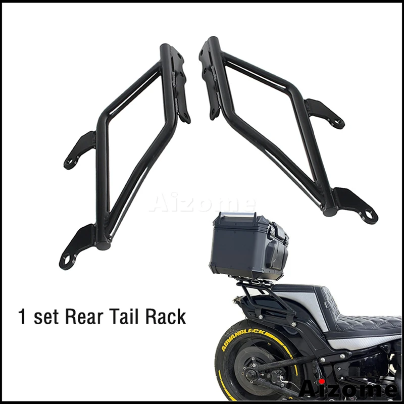 Motorcycle Rear Tail Rack Top Loading Aluminum Iron For Harley Softail Sport Glide FLSB Low Rider ST FXRST 2018-25 Luggage Rack