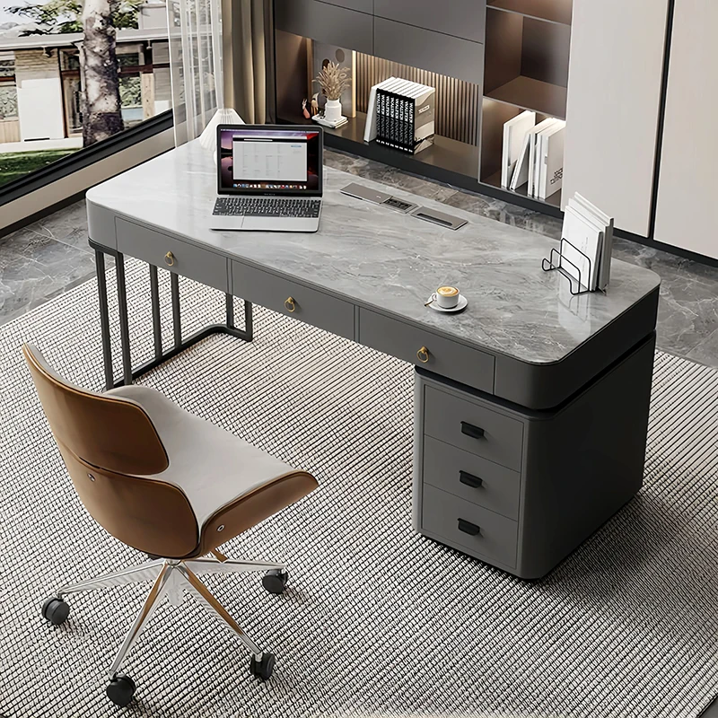 

Luxury Modern Computer Desks Rectangular Storage Bedroom Study Gaming Desk Organizer Executive Mesa Ordenador Office Furniture