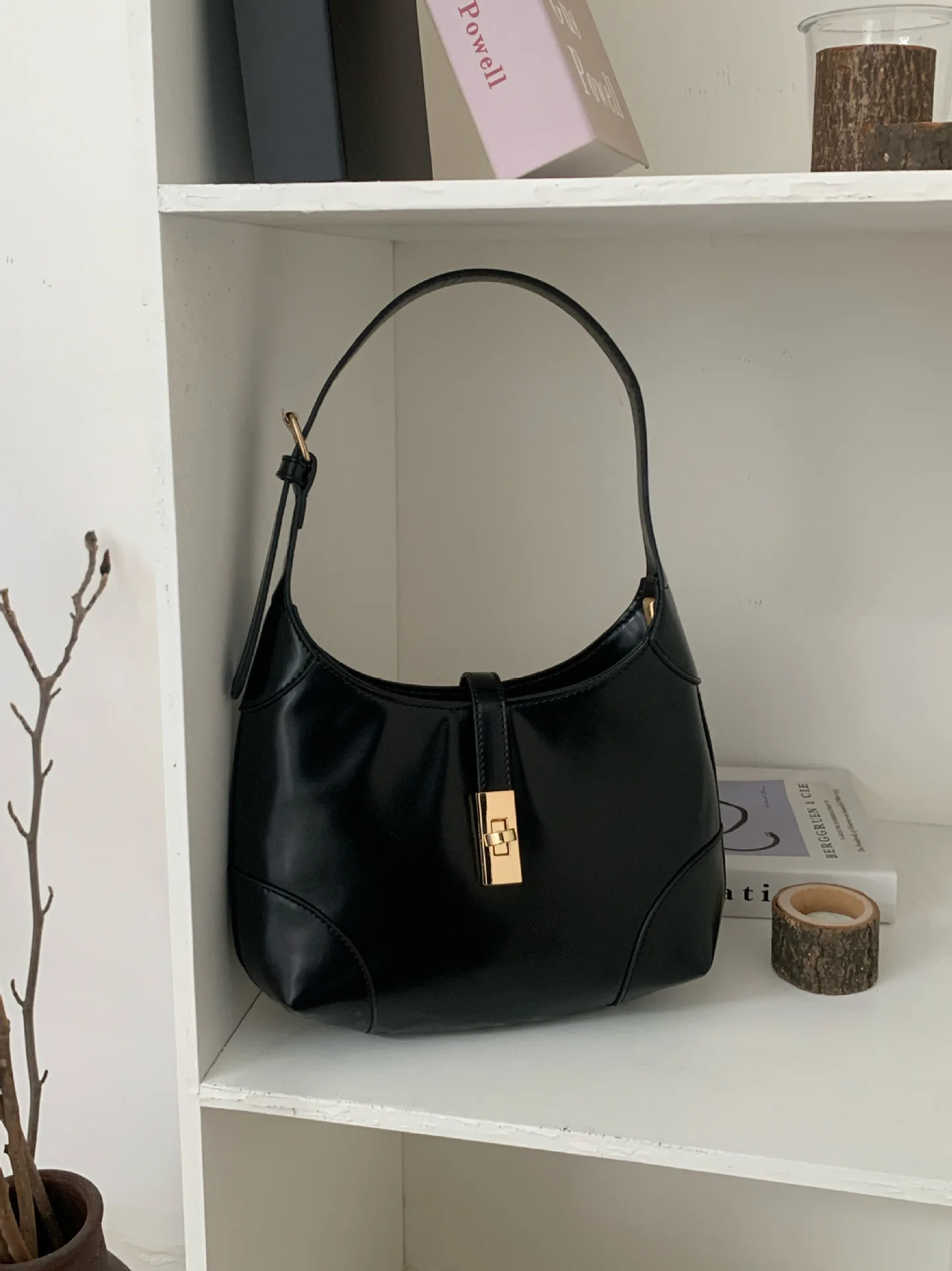 

CGCBAG 2025 New Designer Luxury Brand Small Handbags For Women High Quality PU Leather Shoulder Bag Simple Commuting Tote Bag