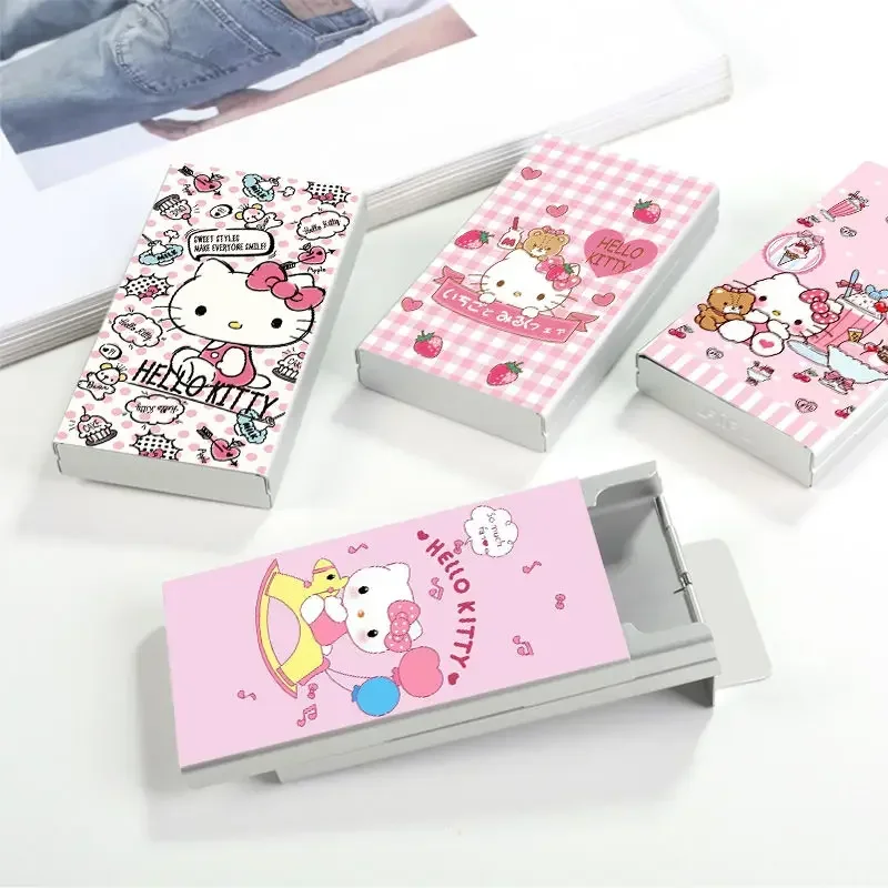 Hello Kitty anime cute kawaii thickness slider aluminum alloy cigarette box hidden cigarette artifact gift for boyfriend