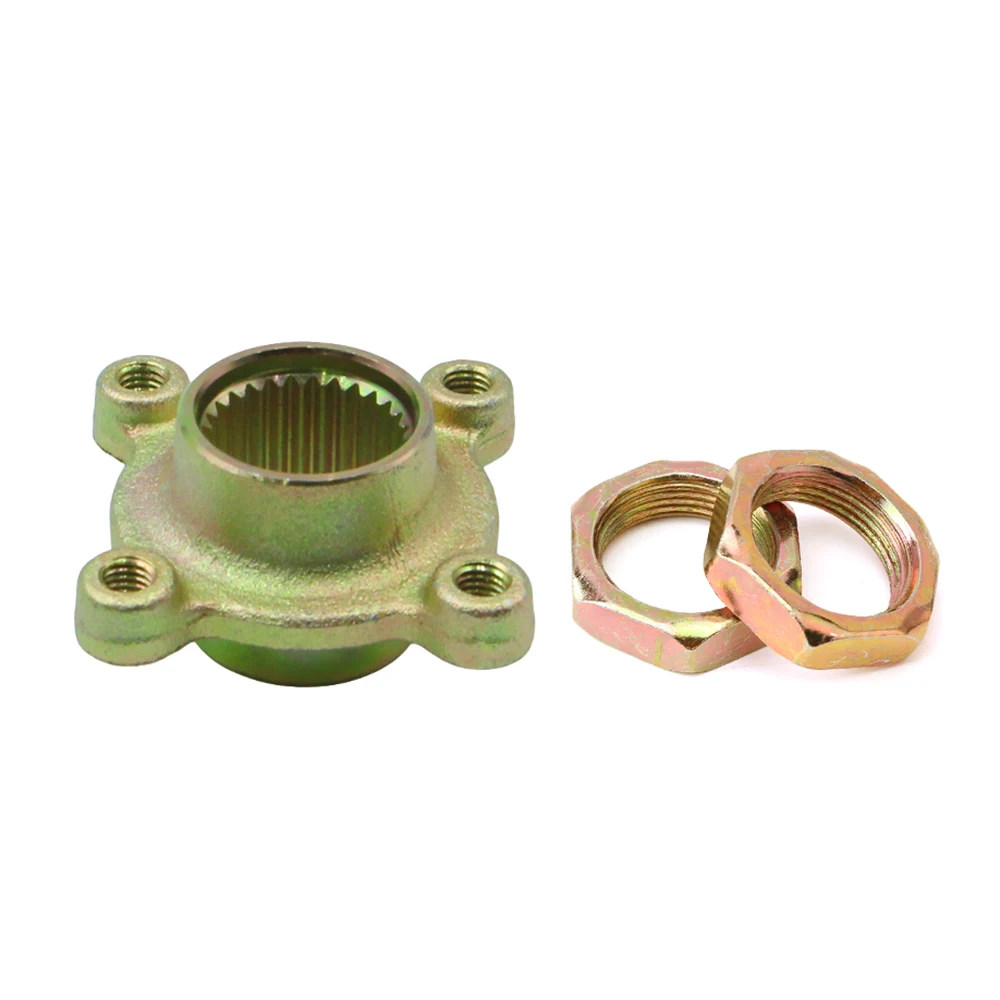 

4 Stud 28T Spline Rear Sprocket Hub Brake Disc Rotor Mounting Hub Adapter For 50 110 125 150cc ATV Electric Quad Buggy Go Kart