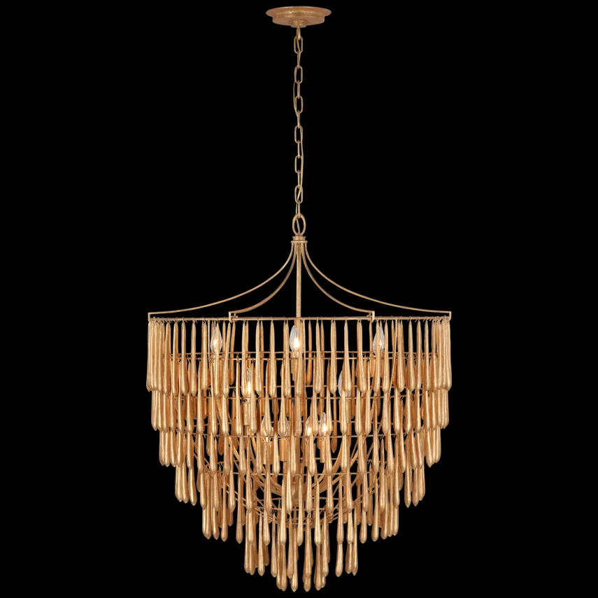 Entrance Foyer Raindrops Pendant Lamp Home Restaurant Indoor Staircase Light Teardrop Pendant Lights Tall Cascading Chandelier